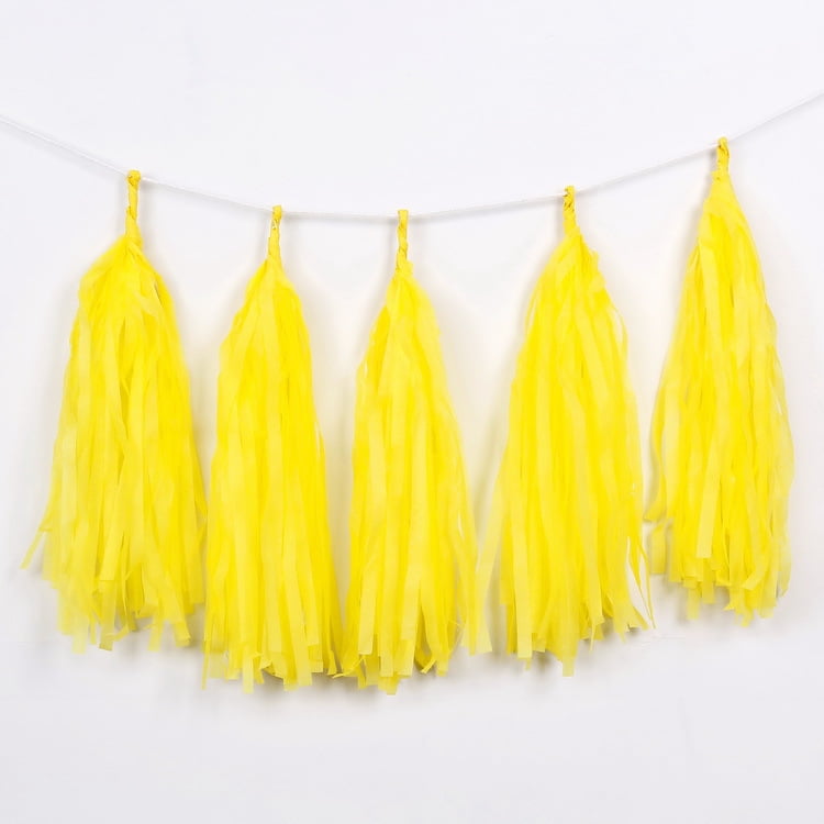 6 Sets of Tissue Paper Tassels Paper Tassels Garland Banner Table Decor