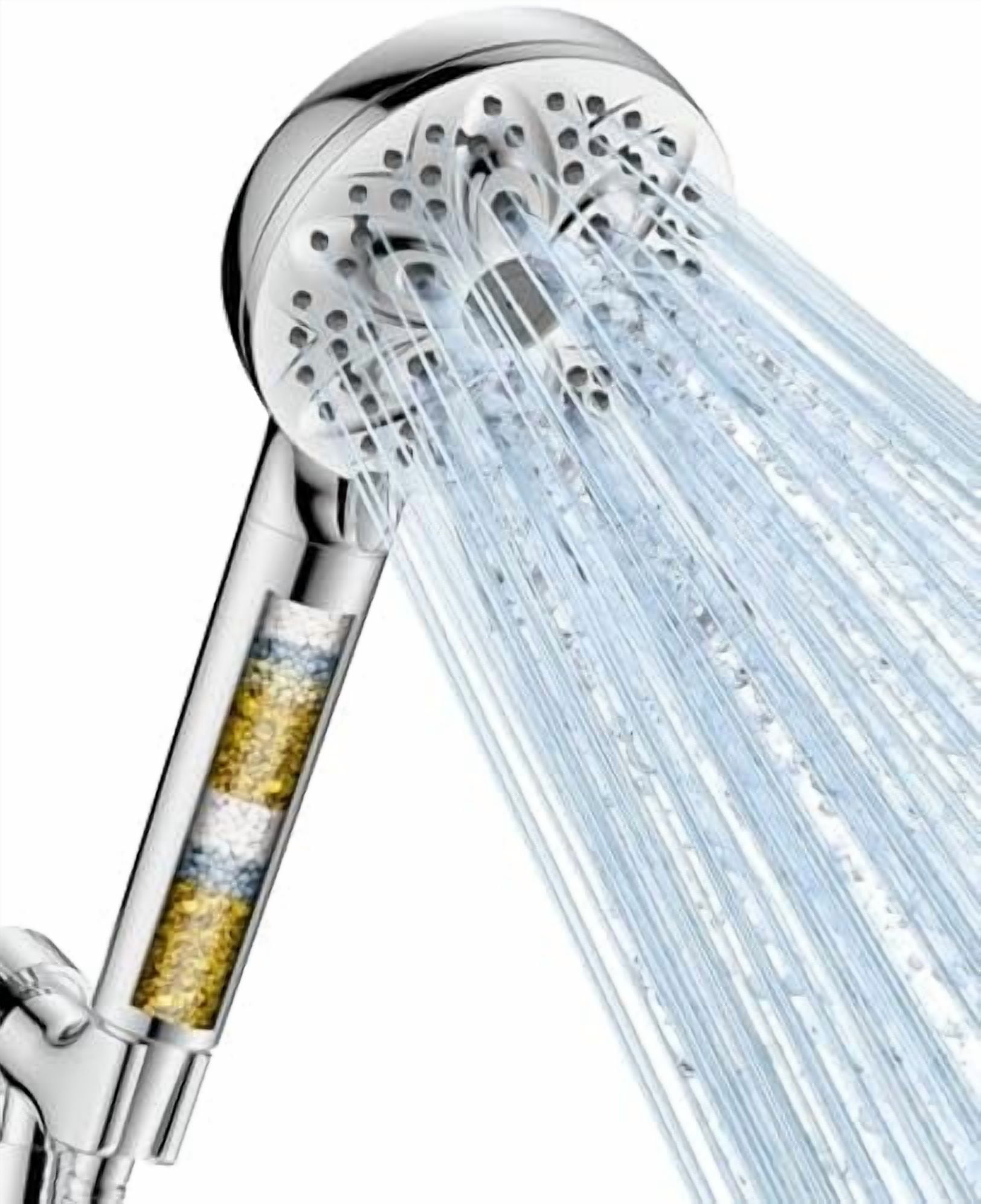 6-Setting Filtered Handheld Shower Head - High Pressure with 4.7 ...