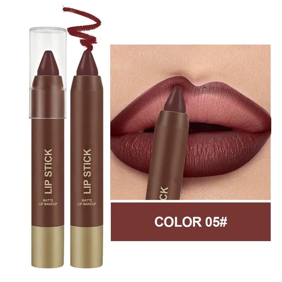 6 Shades Of Matte Chocolate Lipstick With Soft Effect Non Staining Lip Liner