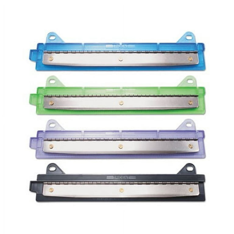6-Sheet Binder Three-Hole Punch, 1/4 Holes, Assorted Colors AVT