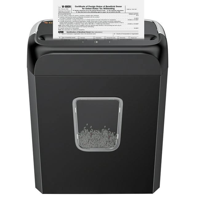 6Sheet Cross Cut Paper Shredder Home Office Use Shredder with Handle