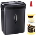 thumbnail image 1 of 6 Sheet Crosscut Shredder and Shredder Oil Bundle, 1 of 3