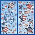 thumbnail image 1 of 6 Sheet Patriotic Window Clings 4th of July Window Decals Retro Style USA Stars Flag Firework Decor for Independence Day Home Party Glass Mirror Decoration, 1 of 7