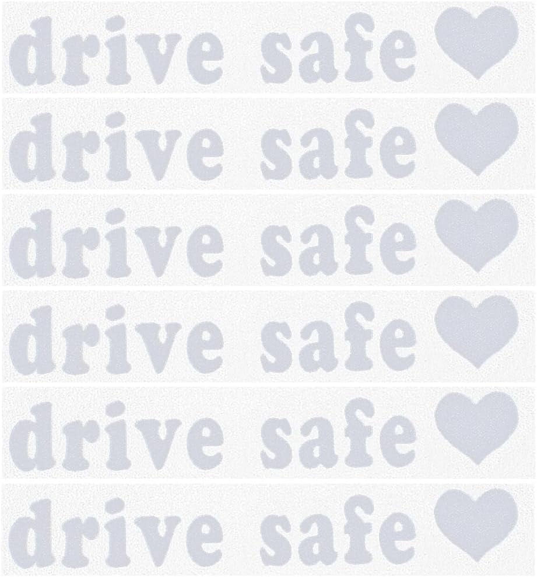 6 Sheet Rearview Mirror Decal Drive Safe Vanity Mirror Stickers White ...