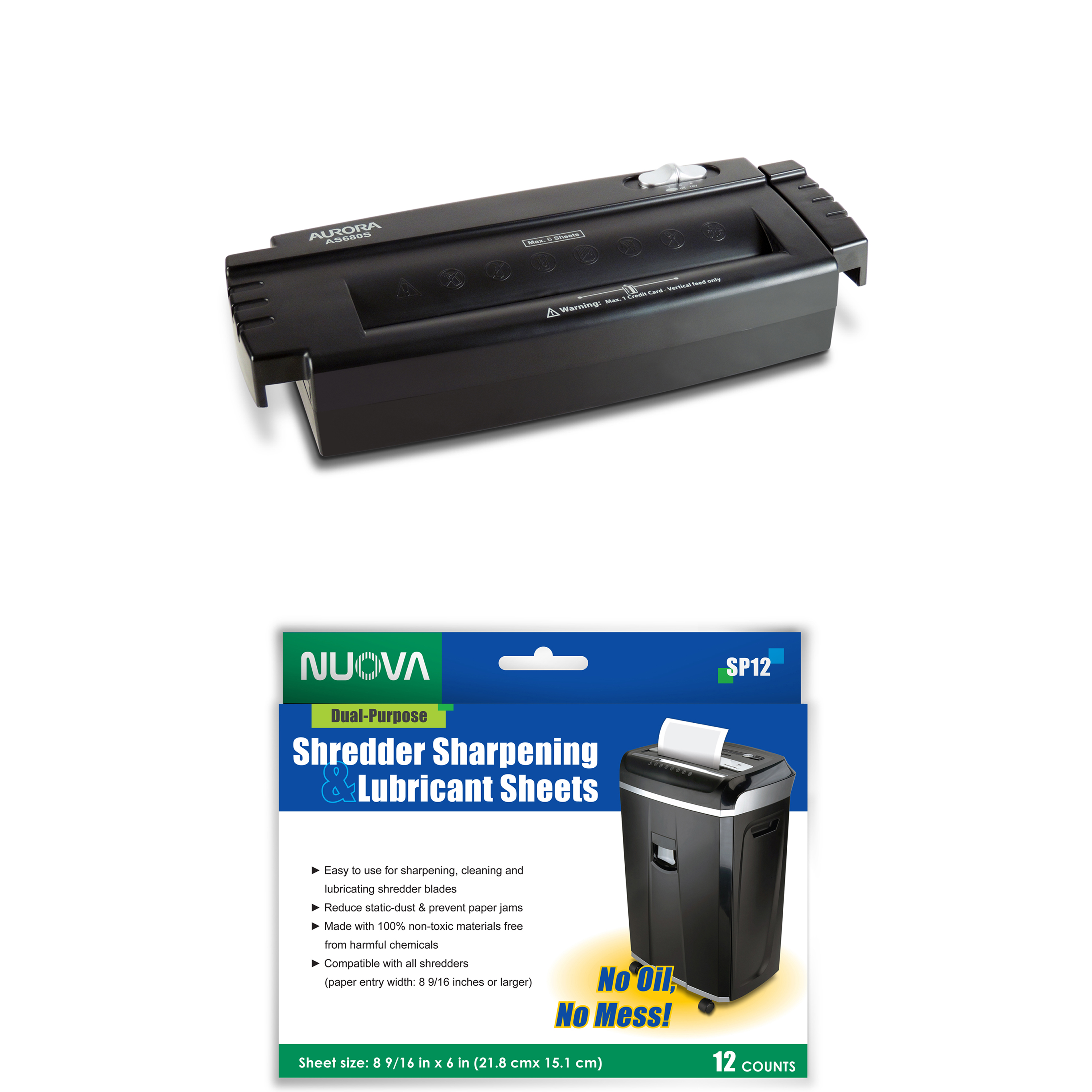6 Sheet Stripcut Shredder and Shredder Sheets Bundle