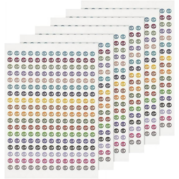 6 Sheets 1404pieces Small Meal Planning Icons Decorative Planning Stickers Multicolor Health Wellness Planner for Planner Calendar Scrapbooking Crafting 7.83x5.31 Inch 6sheets