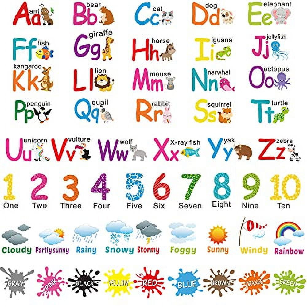 Fun 5” Sheet of Colorful Letters Stickers