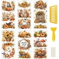 thumbnail image 1 of 6 Sheets Autumn Theme Rub On Transfer Sticker, Hello Fall Harvest Stickers Transfer Decals for DIY Photo Albums Furniture, 5.9 * 11.8in, 1 of 7