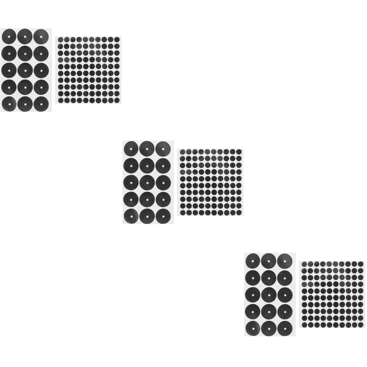 6 Sheets Billiard Black Spot Pool Table Markers Stickers Suitable for