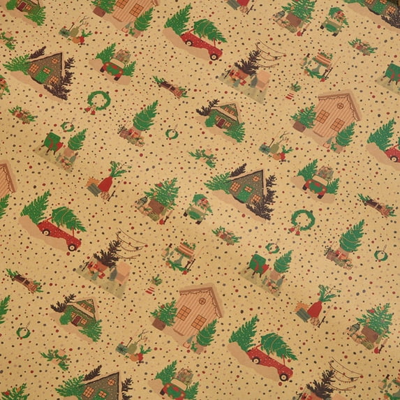 6 Sheets Christmas Wrapping Paper,Classic Red Santa, Snowman,Snowflake,Reindeer Theme Gift Wrap,20"x27" Holiday Wrapping Paper Christmas Decorations