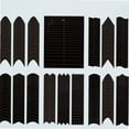 thumbnail image 1 of 6 Sheets French Manicure Nail Art Stickers Strips Edge Auxiliary Nail Sticker,Self-Adhesive Nail Tips Wavy Line French Tip V-Shaped Stencils for DIY Decoration Stencil Tools, 1 of 5
