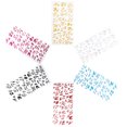 thumbnail image 1 of 6 Sheets Number Stickers Glitter Powder Stickers 20X10CM, 1 of 8