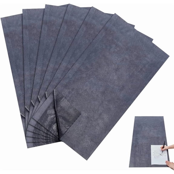 6 Sheets Large Carbon Paper 78.7x20inch Graphite Transfer Tracing Paper Waxed Carbon Paper for Drawing Premium Arts and Crafts Supplies Gray Gray DIY