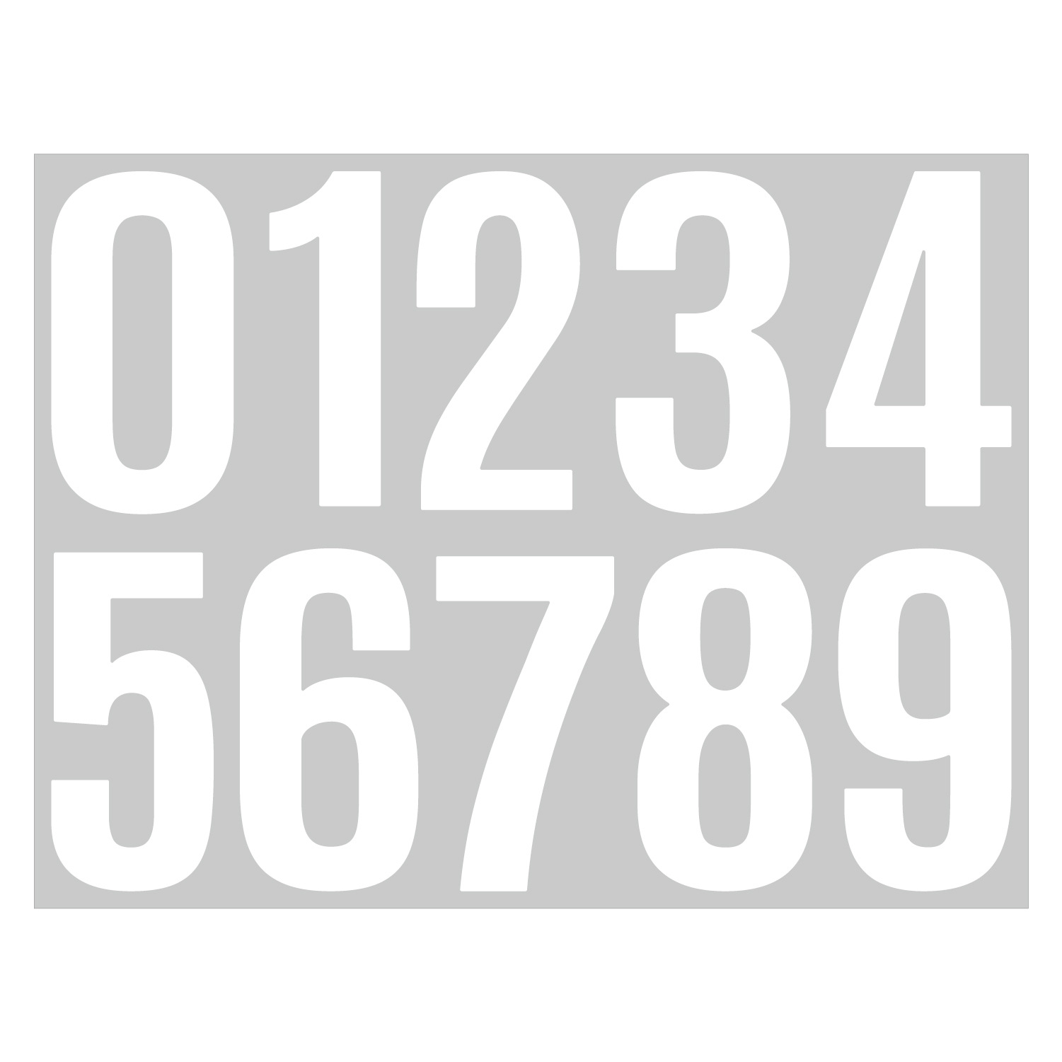 6 Sheets Large Number Stickers Adhesive Numbers Stickers For Garbage 6 Sheets Large Number Stickers Adhesive Numbers Stickers For Garbage