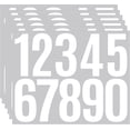 thumbnail image 1 of 6 Sheets Mailbox Numbers Stickers, 0-9 Large 3 inch Mailbox Self Adhesive Vinyl Waterproof Number Stickers for Crafts Outdoor Sign Wall Mailbox Windows Doors Car Poster Board Businesses (White), 1 of 15