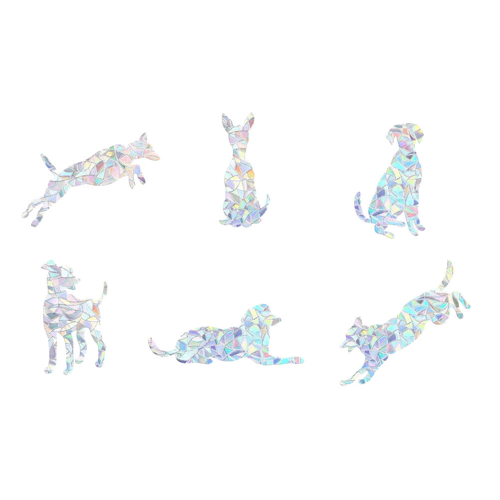 6 Sheets Puppy Rainbow Wall Sticker Window Decal Decor Stickers Maker