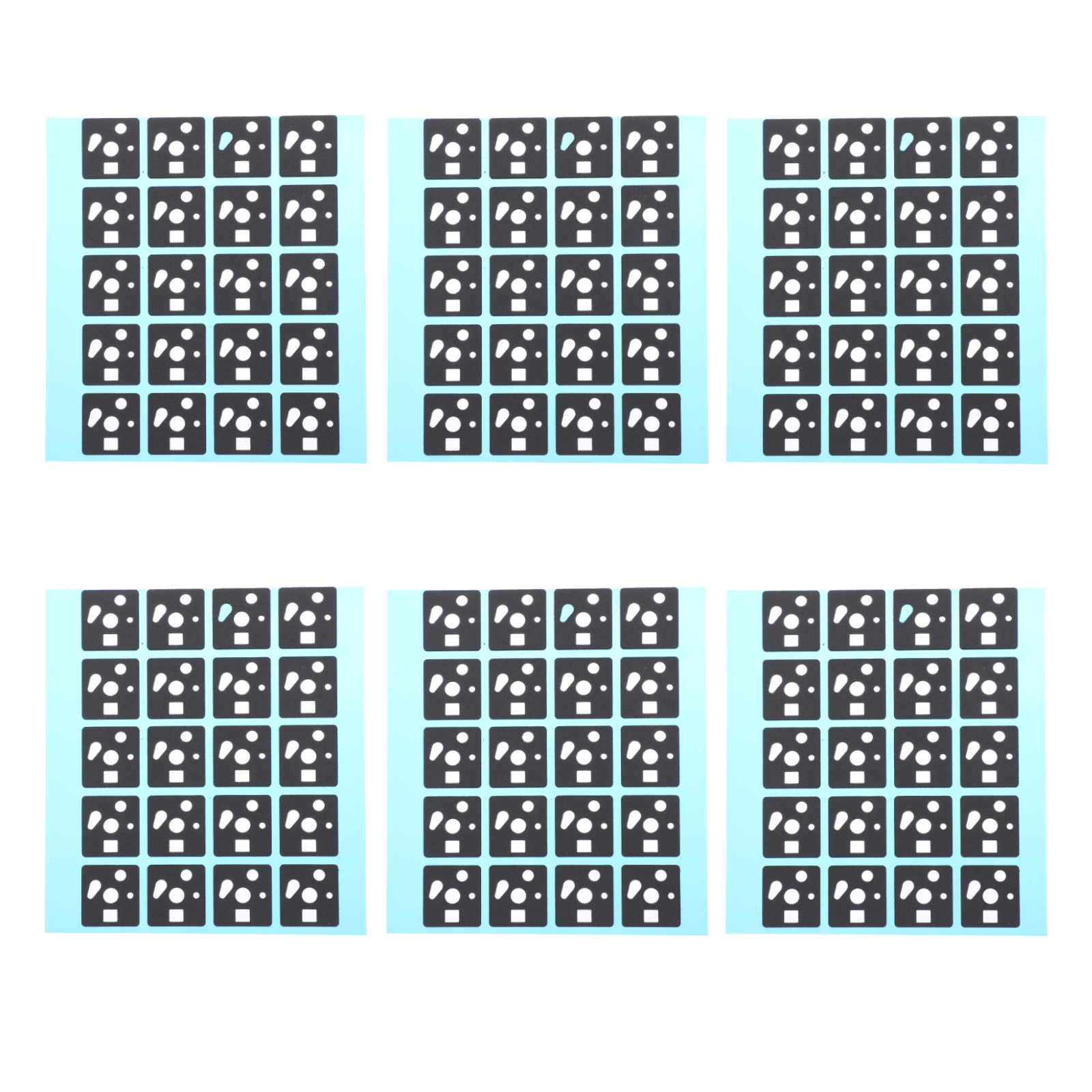 6 Sheets Replacement Sponge Keyboard Switch Pad HotSwappable Keyboard