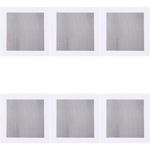 6 Sheets Wall Repair Patch Square Aluminum Drywall Repair Large Hole Patch Cover with Self-Adhesive Mesh Metal Quickly Repair for Ceiling Plaster Wall Holes 7.87x7.87 Inch