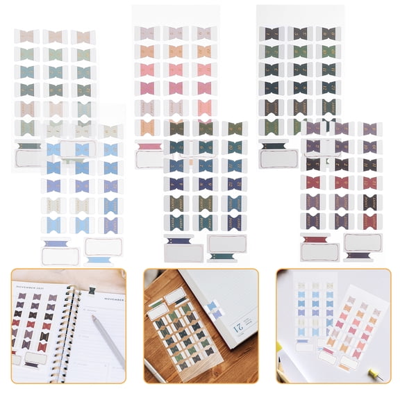 OULII Assorted Color Sticky Page Tabs for Book Annotation Practical Adhesive Tabs for Notes Labels and Decoration