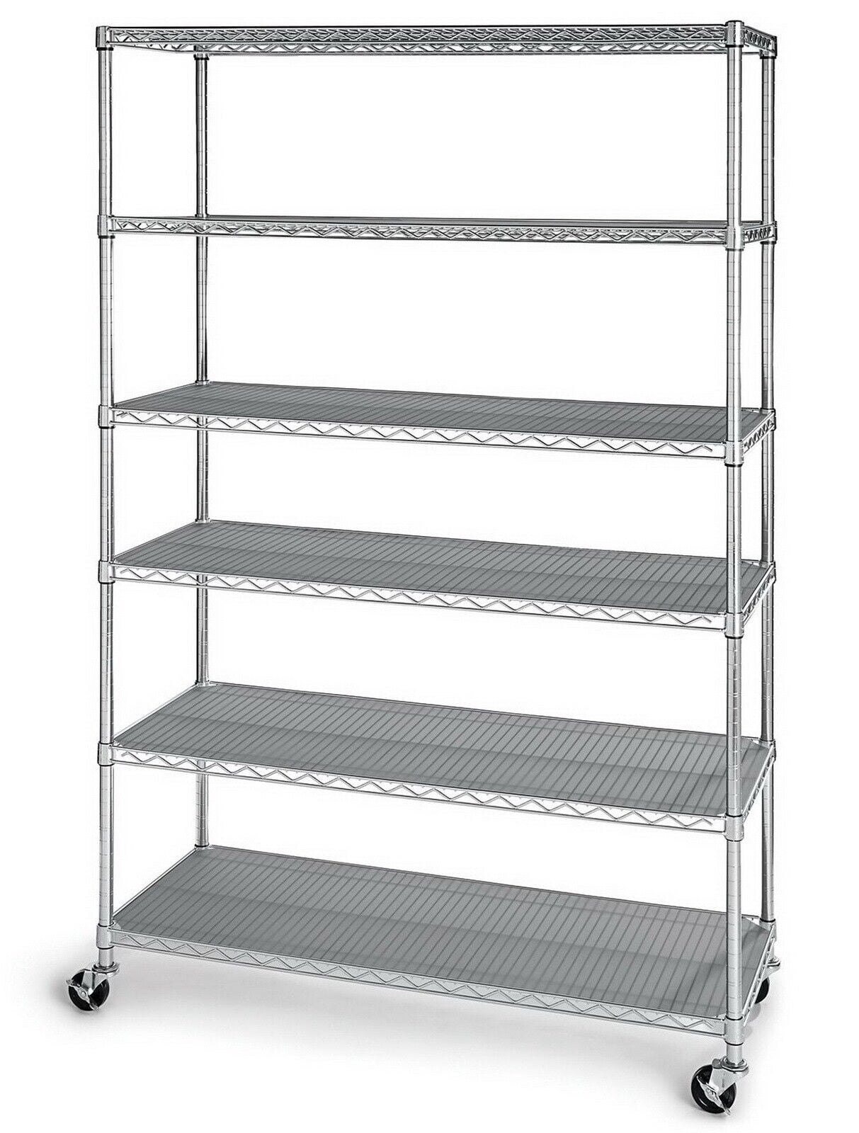 6 Shelf Wire Shelving Metal Storage Rack Heavy Duty Steel 72