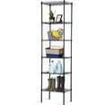 A S SHOW 6Tier Steel Wire Shelf Unit, 600Lb Closet & Kitchen Organizer