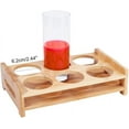 thumbnail image 1 of 6 Shot Glass Holder Hole: 2.44 Inch Shot Glass Tray Bamboo Shot Glass Serving Tray Shot Glass Storage Shot Glass Display Bar Accessories, 1 of 7