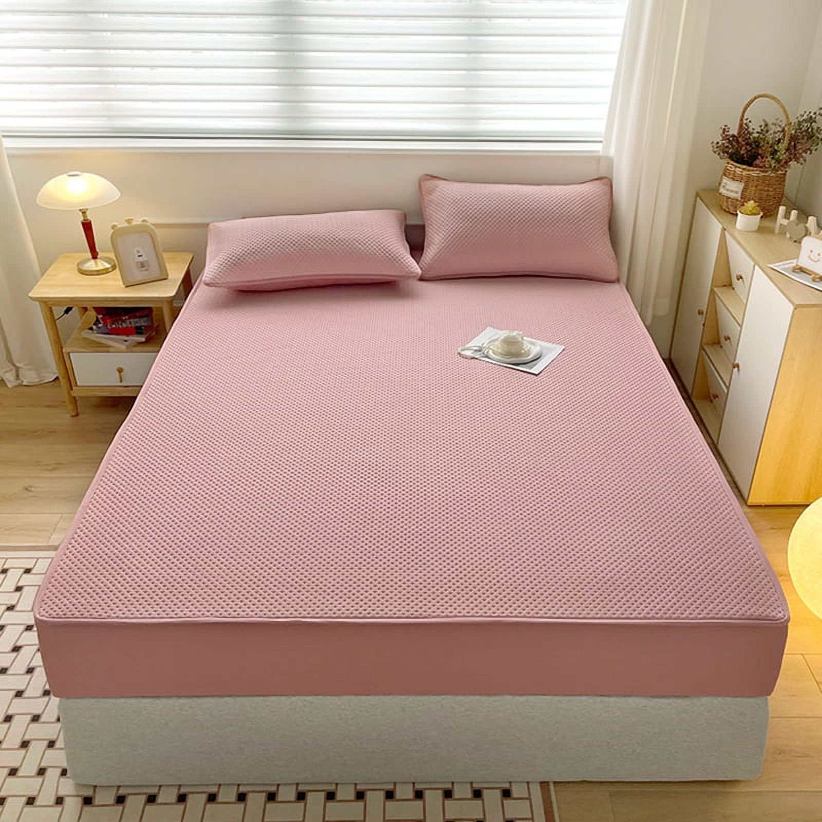 Premium Waterproof Mattress Cover, Cotton Quilted Bed Protector, A