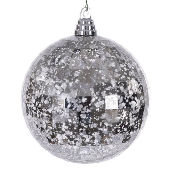 6" Silver Mirror Mercury Orn 2/Bag