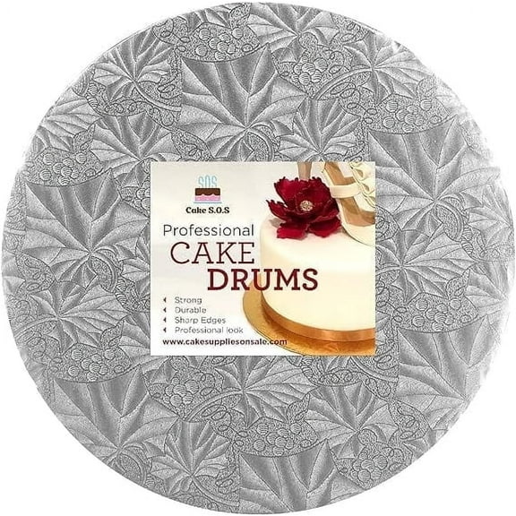 6" Silver Round Drum 1/2" thick, single unit