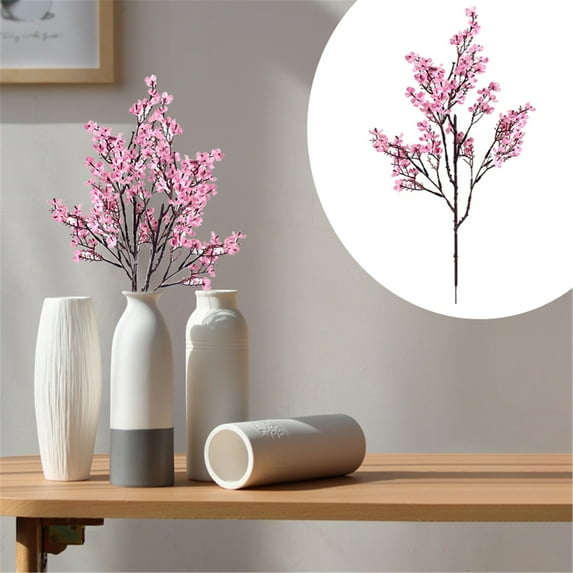 6*Simulation Flowers Clearance! 6 Pcs Fall Faux Flowers Babys Breath Flower Bulk Artificial Gypsophila Bouquet Silk Floral Arrangements Centerpieces for Home Kitchen Bedroom, Fake Flowers