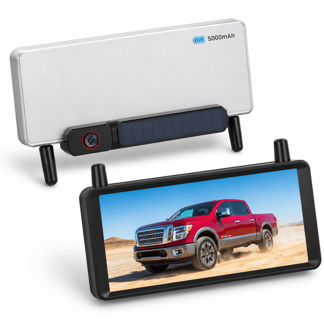 6‘’ Single Cam Vehicle Backup Camera with 16:9 Monitor and Dual Antenna ...