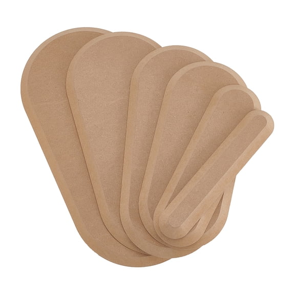 6 Sizes Pottery Molds Wooden Clay Molds Drape Mold for Handbuilding Ceramic Mold Oval Pottery Forms Clay Drying Board 9.6~16.3 Inch