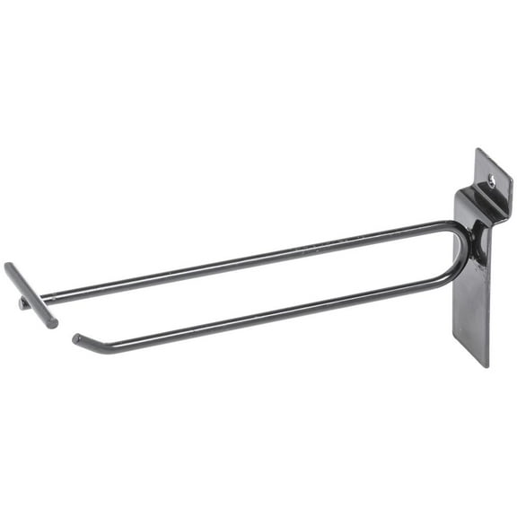 6" Slatwall Scan Hook, Black