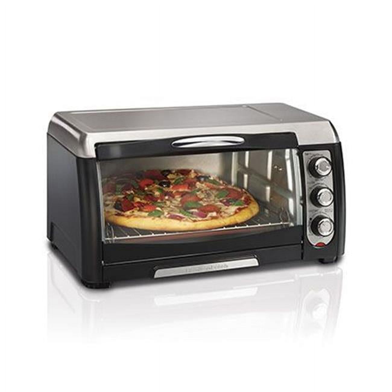 6 Slice 12 Pizza Toaster Oven BlackSS