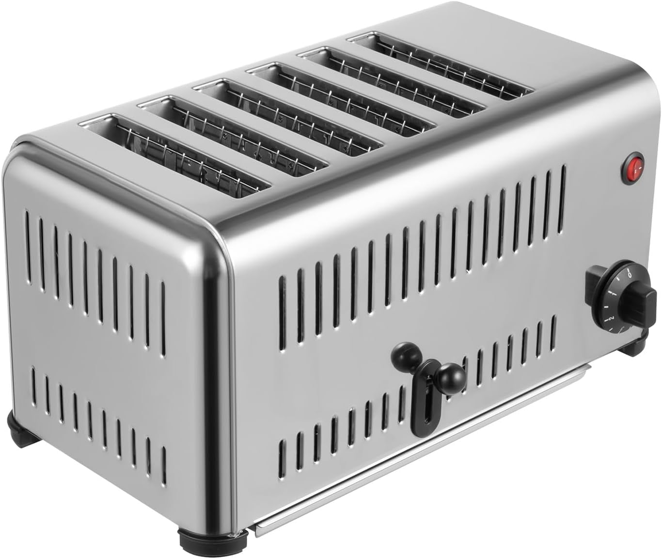 6 Slice Commercial Toaster, 1680W Bread Baking Machine with 5 Bread ...