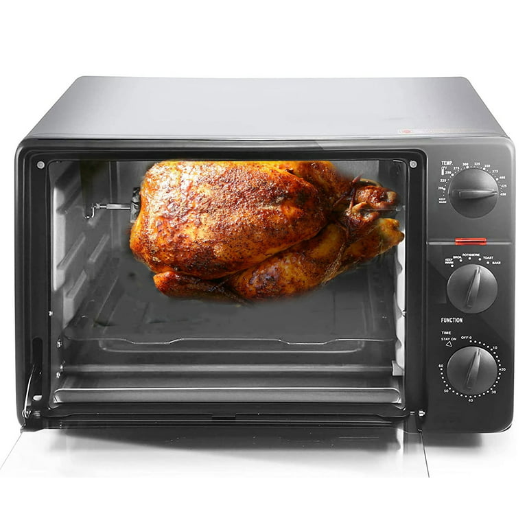 https://i5.walmartimages.com/seo/6-Slice-Countertop-Rotisserie-Toaster-Oven-fits-a-12-pizza-23L-capacity-Black_3a2855cf-4135-4594-adc2-f7221af42c3d.18abb77c2109e34bd56c6b23fa1e92a0.jpeg?odnHeight=768&odnWidth=768&odnBg=FFFFFF