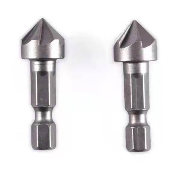 6-Slot Countersunk Five-Edge Chamferer Hexagonal Shank For Woodworking Tools