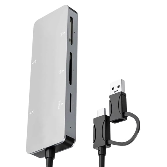 6 Slot Memory Card Reader USB3.0 Type C for Simultaneous MS Data Management