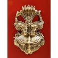 thumbnail image 1 of 6" Small Brass Panchanaga Kirtimukha with Seated Ganesha on Top, 1 of 4
