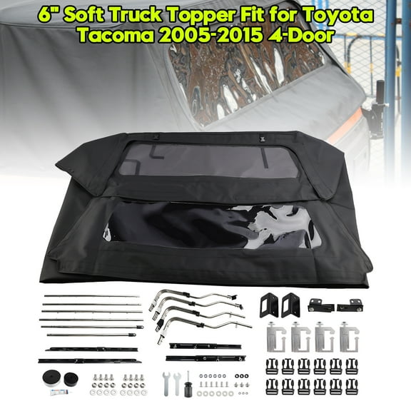 6ft Soft Truck Topper Fit for Toyota Tacoma 2005-2015 4-Door