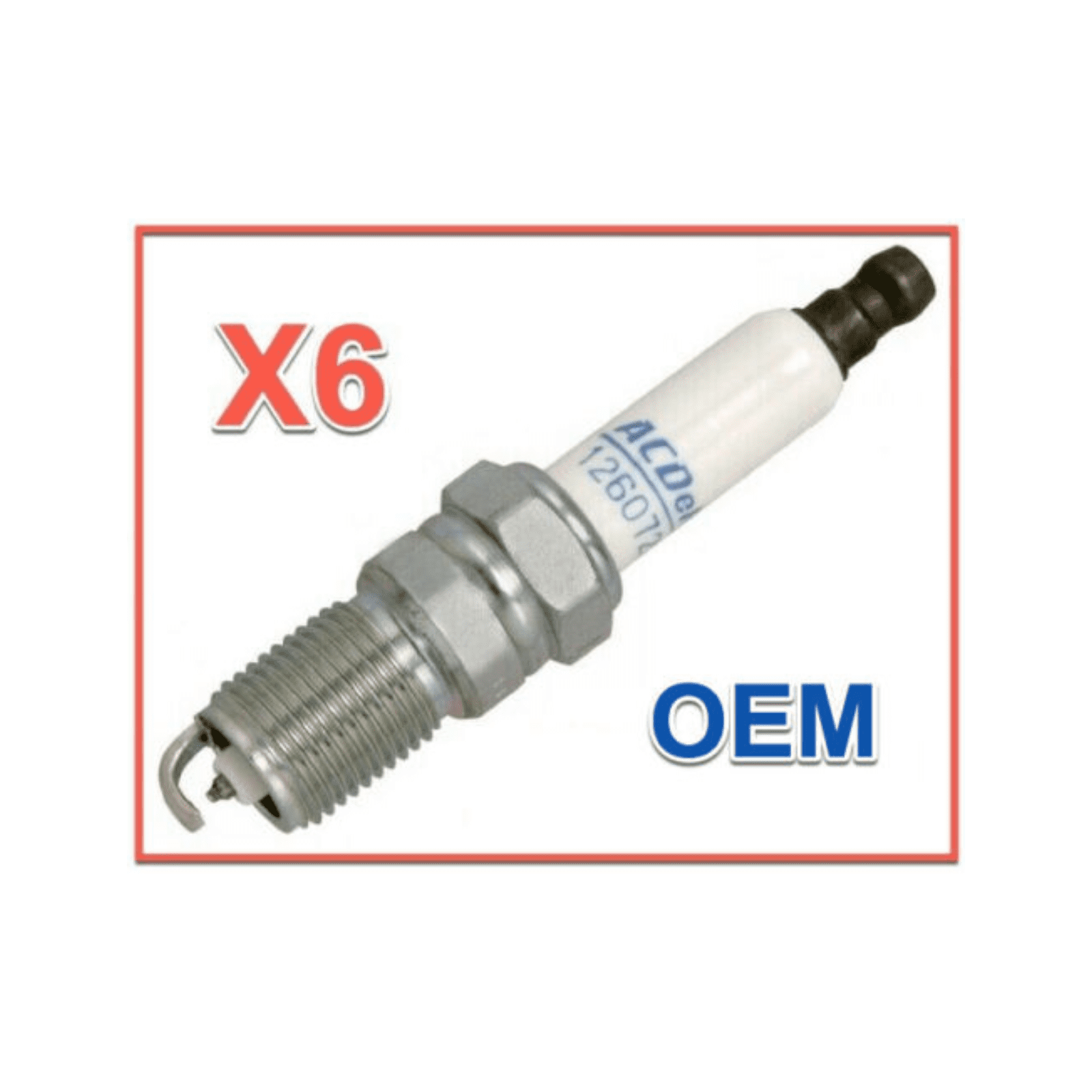 6 Spark Plugs Genuine GM ACDelco OEM # 19256067 Iridium Pre Gapped MPN ...