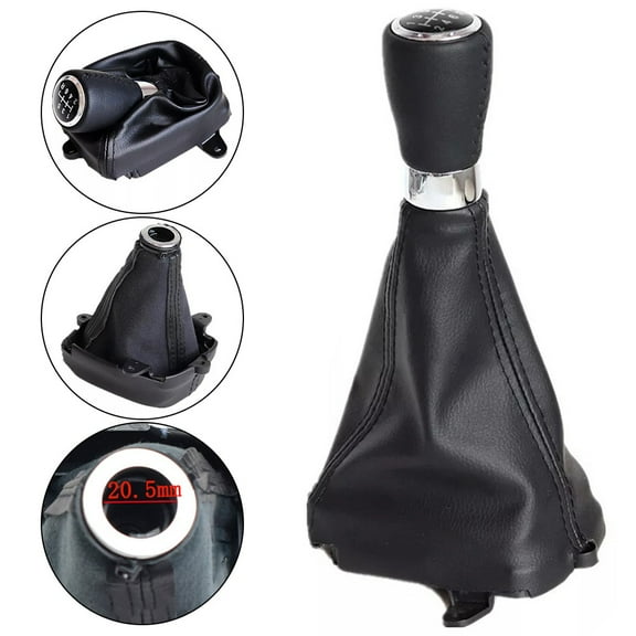 6 Speed Black Gear Shift Knob Boot For Honda For Accord Viii 8 2008-2014 Fangkenuo