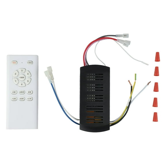 6 Speed Dimmer Receiver Kit Ceiling Fan Dc Output Control Dimmer Receiver Remote Control Distance Battery Powered
