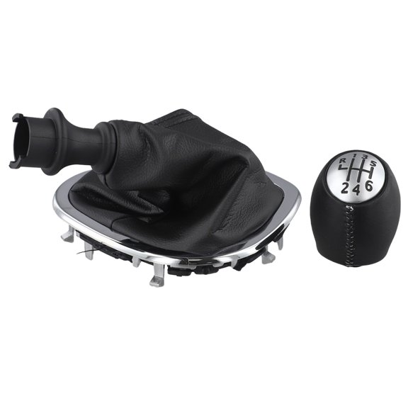 6 Speed Gear Shift Knob With Leather Boot Collar Case For Renault For Trafic Iii For Vauxhall For Vivaro B For Fiat For Talento