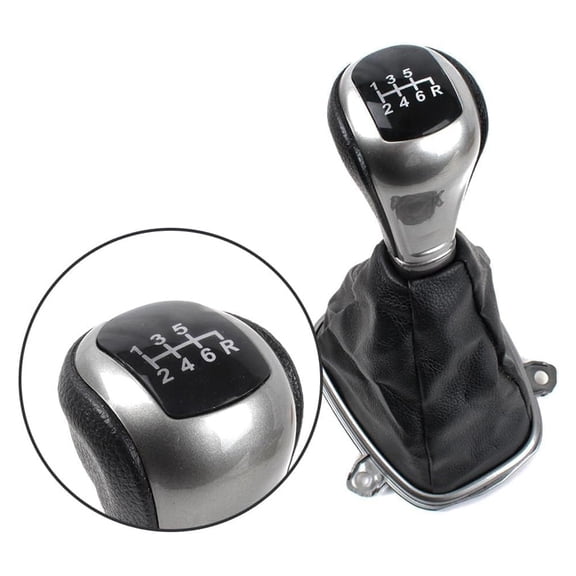 6 Speed Gear Stick Shift Knob With Boot For Honda Accord Sedan Coupe 2008-2011