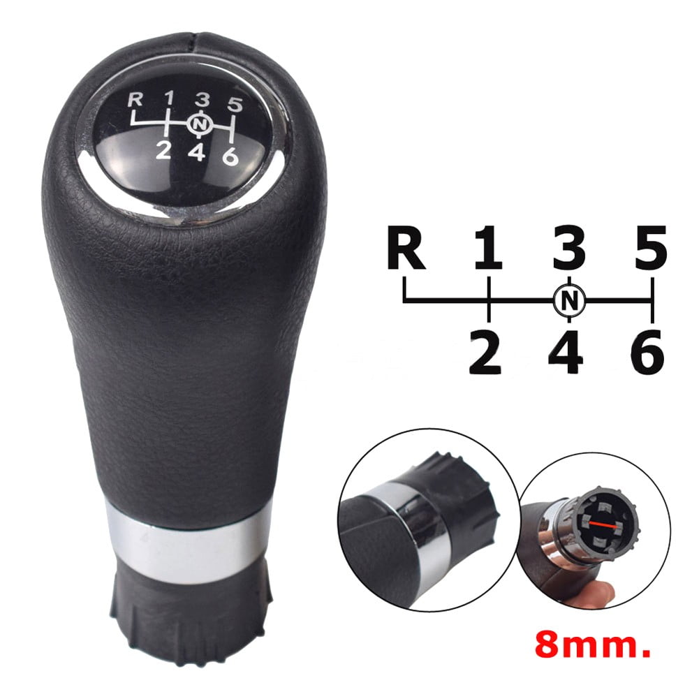 6 Speed LEATHER SHIFT GEAR KNOB FOR MERCEDES W204 W212 X204 6 SPEEDS 8