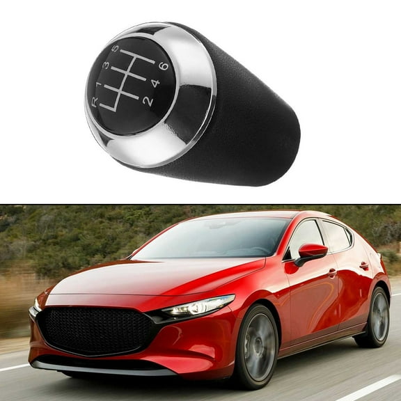 6 Speed Manual Gear Shift Knob for Mazda 3 5 6 CX-7 MX-5 2003-2017 Black Plastic Replacement Shifter