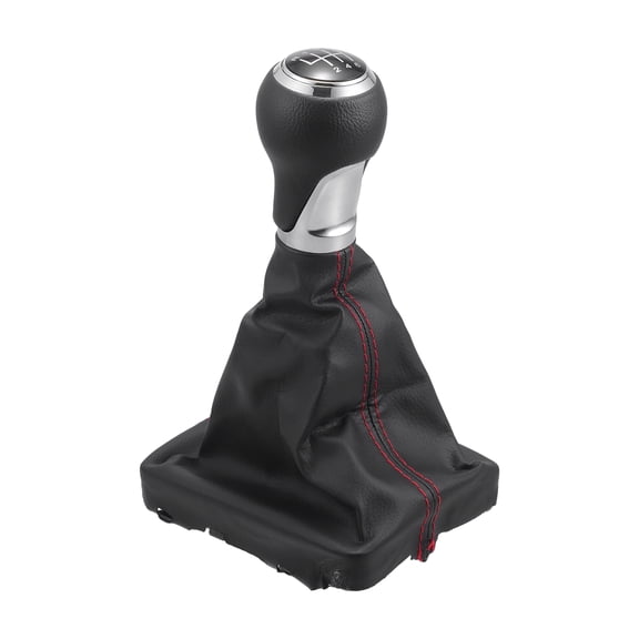 6 Speed Manual Gear Shift Knob with Dust Cover - Stick Shifter Knob - for Audi A6 C6 2004-2008 Plastic