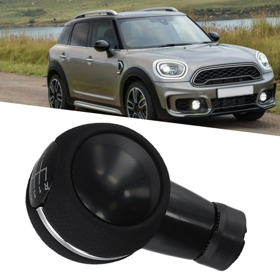 6-Speed Manual Shift Knob for MINI Vehicles F56 F57 F60 F55, Black Plastic Handle