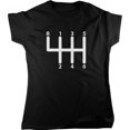 6 Speed Manual Transmission, 6Speed Gear Stick Shift, Womens Tshirt